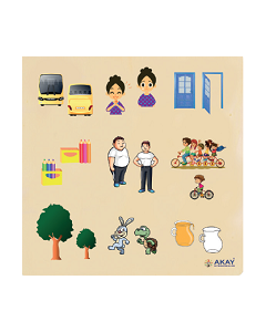 Aky-Gk0014C Ahşap Puzzle Zıt Kavramlar 30X30
