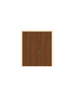 Çift Kanat Düz Laminant Kapı 135x210 cm Ceviz