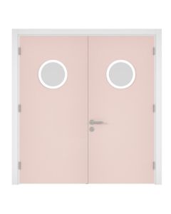 Kapı Çift Kanat Okul Açık Pembe Laminant Kasa