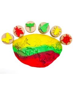 Böcekler ahşap damga set (6 adet damga)