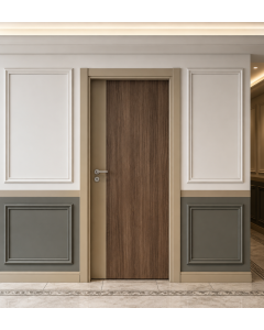 Kapı Tek Kanat Laminat Koyu Ceviz/Vizon