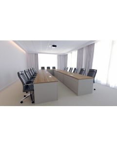 U Toplantı Masası - Tik