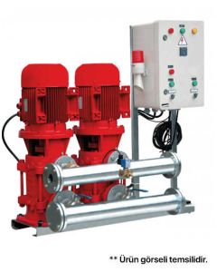Yangın Hidroforu Alarmlı Sistem 12 m3/h TH-2xSBT-V 100/4