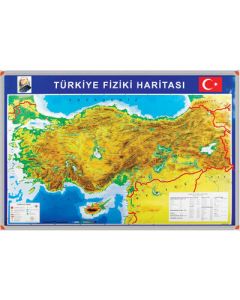 Pan 403 Türkiye Siyasi+Fiziki Çıtalı Harita 70X100